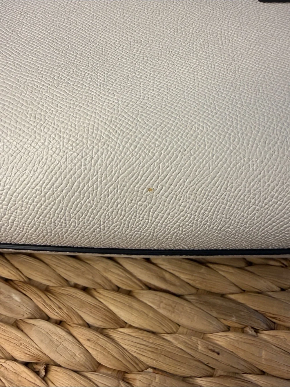 Coach Lillie Carryall in Chalk Crossgrain Leather - Structured Satchel